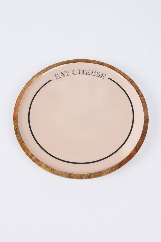 Say Cheese Plate Large - Nude