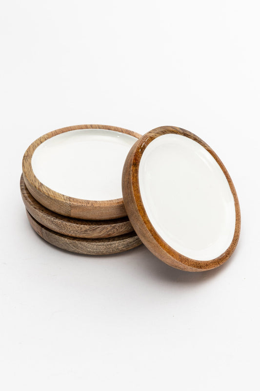 Byron Coasters Set 4 - White