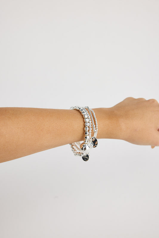 Isobel Stack Bracelet - Silver