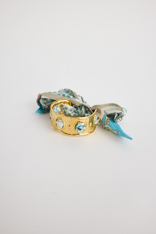 Haven Scarf Cuff - Blue