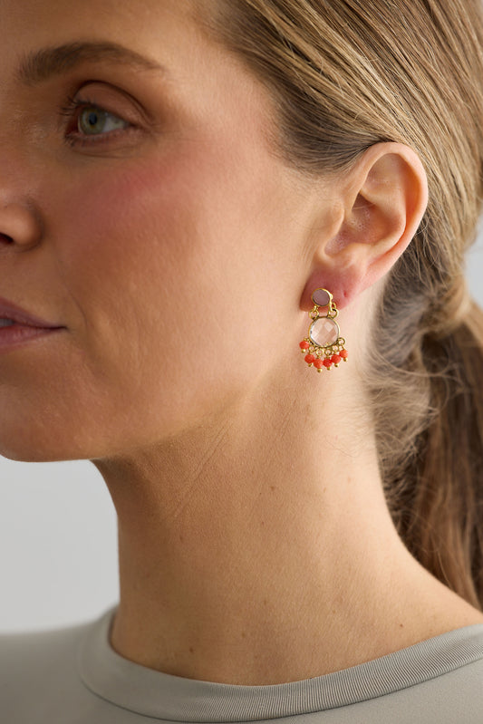 Monica Earrings - Orange