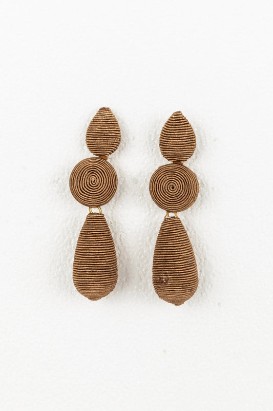 Cardiff Earrings - Taupe