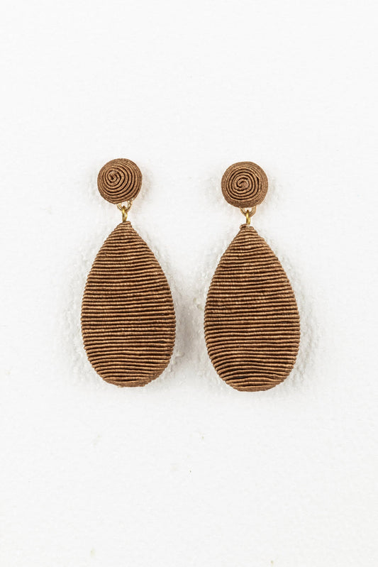 Hailey Earrings - Taupe