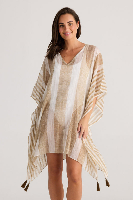 Stella Kaftan - Stripe Taupe