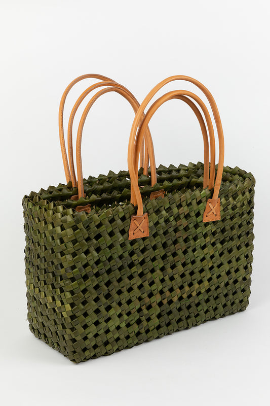 French Basket Set Of 3 - Green
