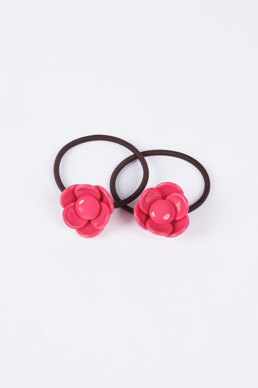 Mandy Hair Tie Set Of 2 - Pink