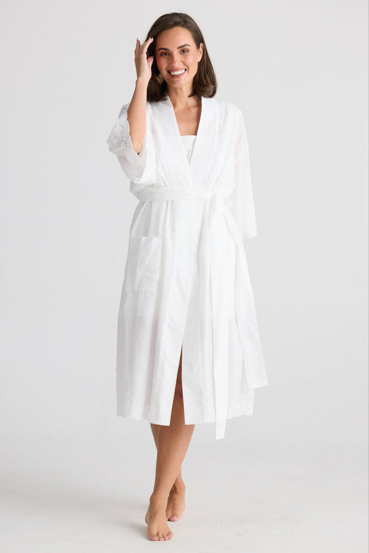 Lazy Sunday Robe - White