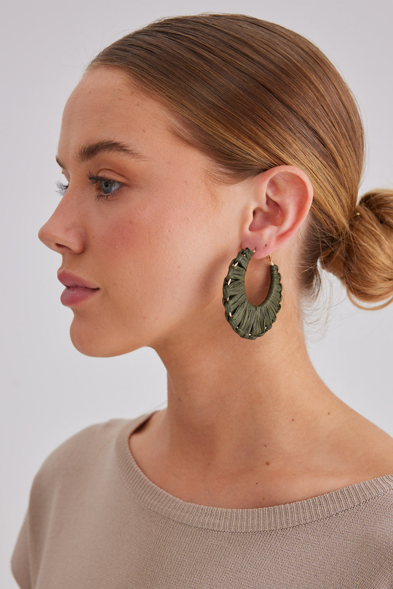 Britt Earrings - Green