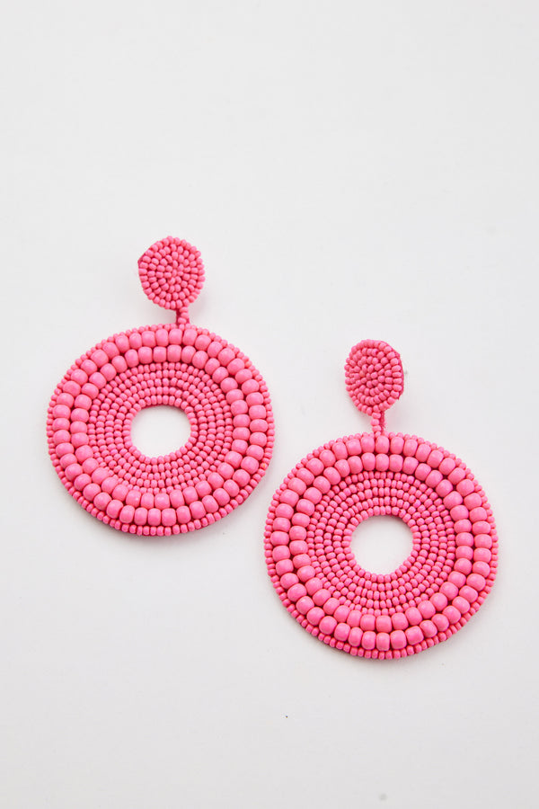 Spacey Earrings - Hot Pink