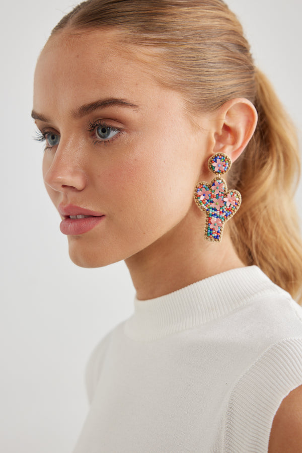 Cactus Earrings - Multi