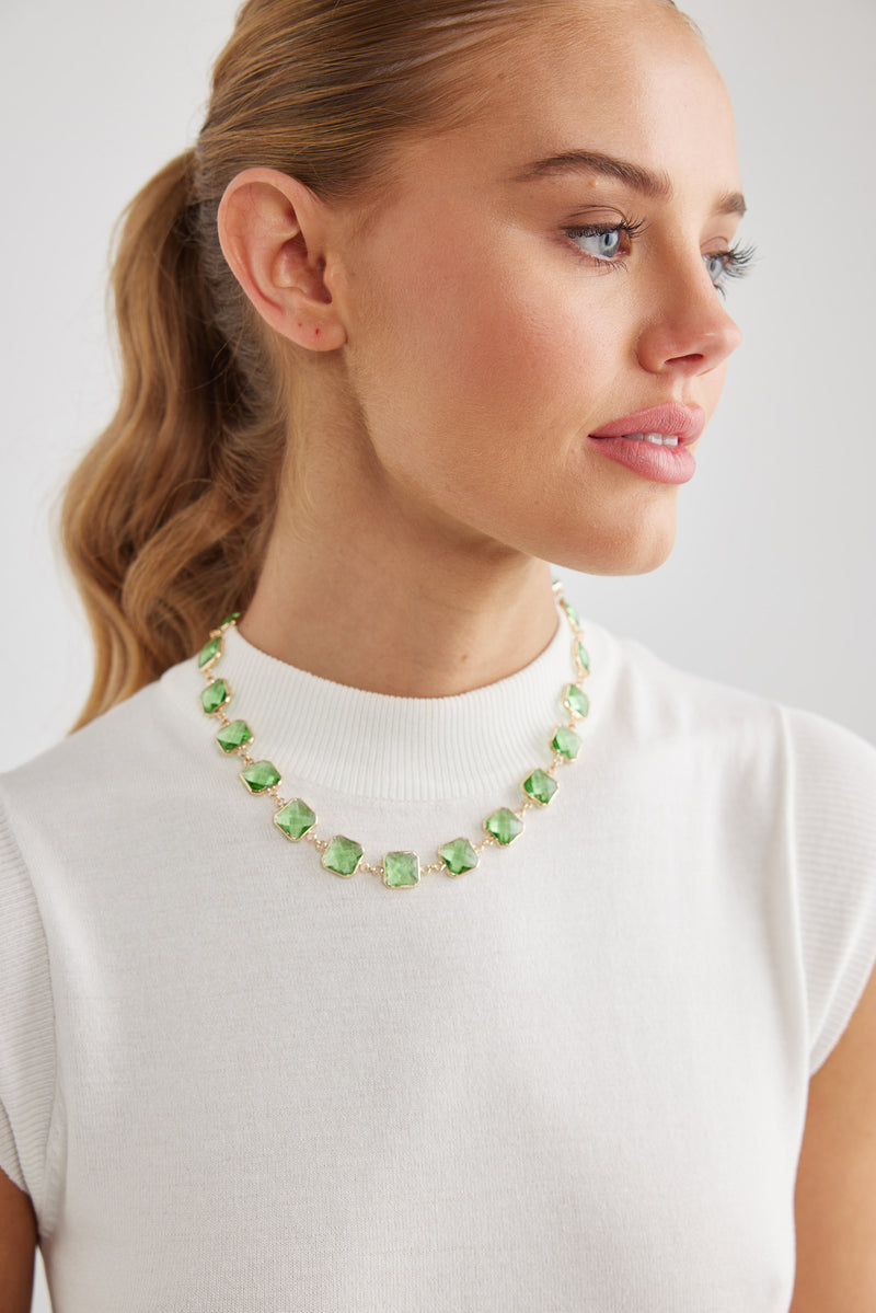 Beth Necklace - Green