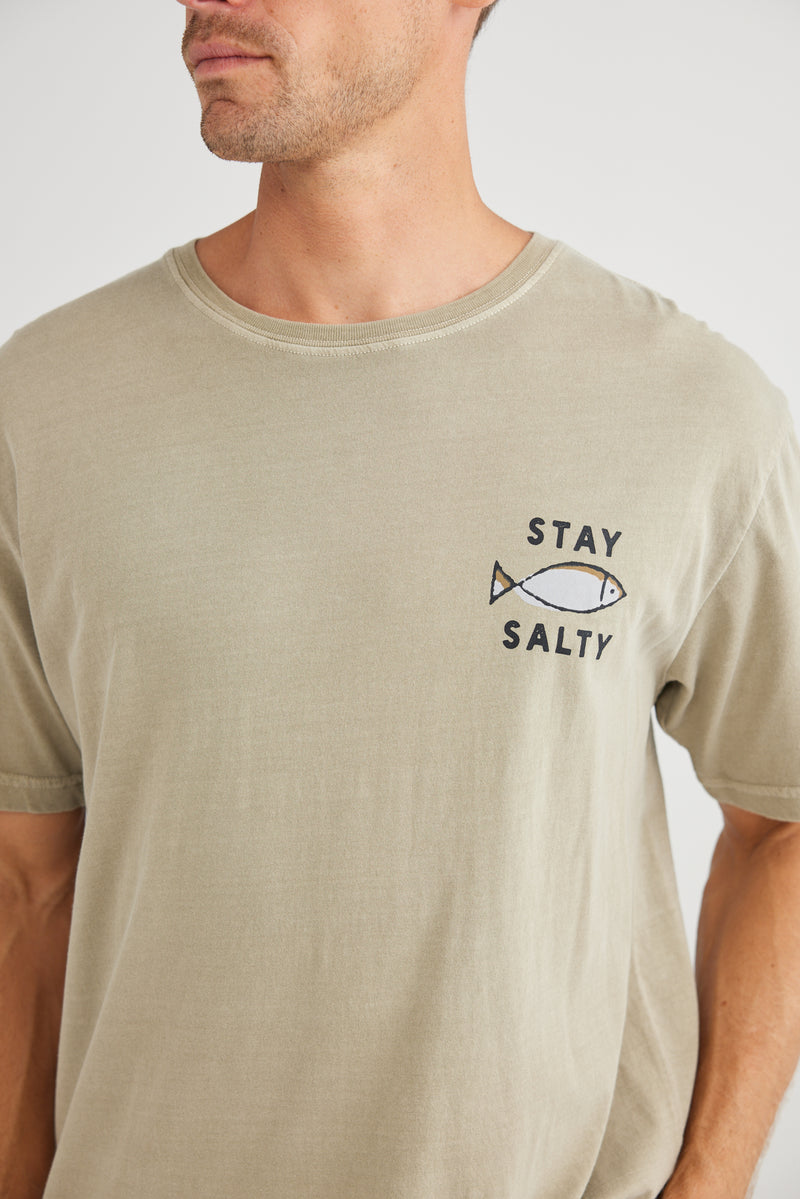 Stay Salty Tee - Khaki