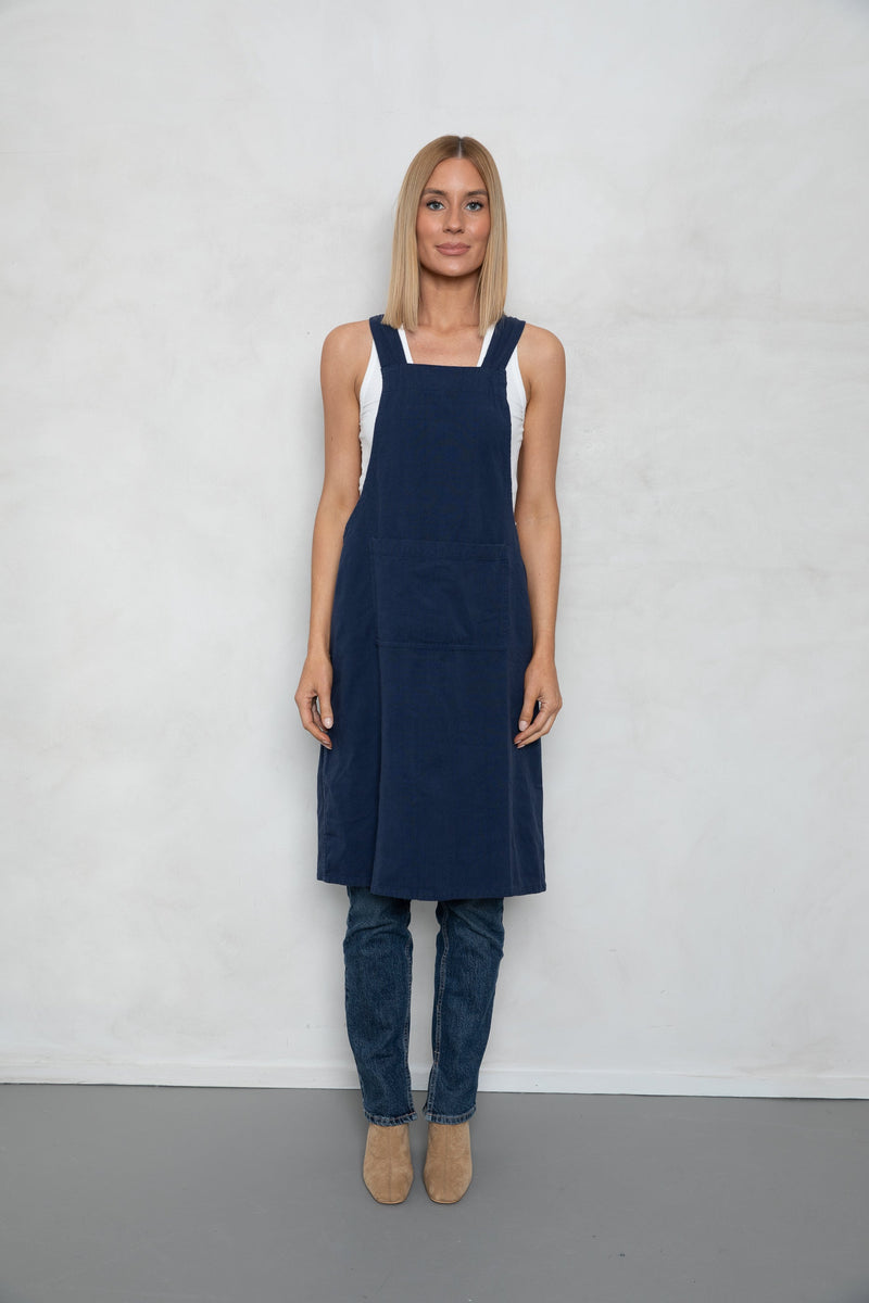 French Apron - Navy